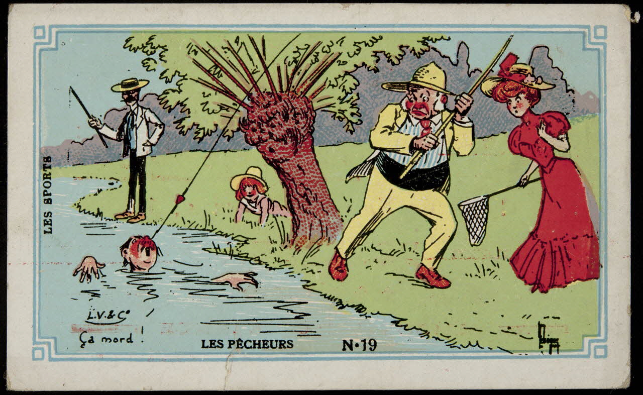 Léopold Verger ; Lebègue carte réclame chromo Paris 1878-1914 1996.40.1171.2 Photo