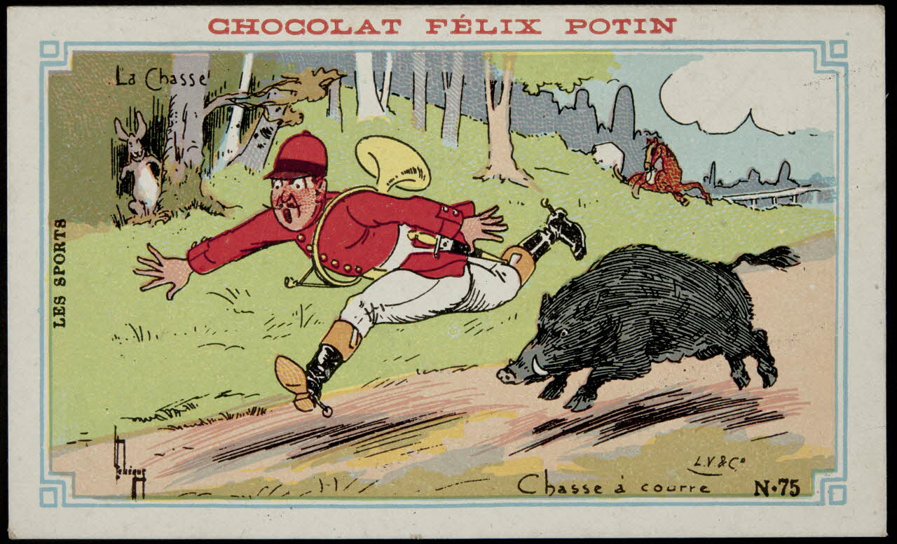 Léopold Verger ; Lebègue carte réclame chromo Paris 1878-1914 1996.40.1171.23 Photo