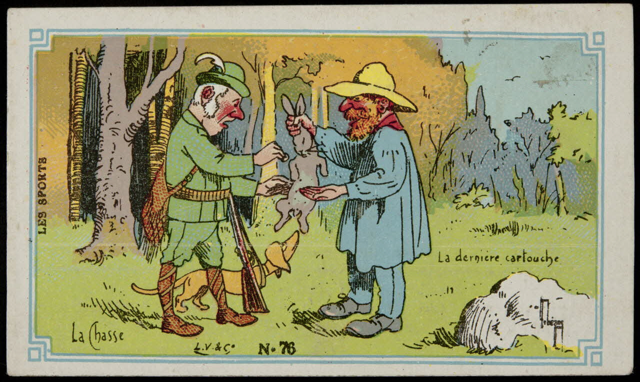 Léopold Verger ; Lebègue carte réclame chromo Paris 1878-1914 1996.40.1171.24 Photo