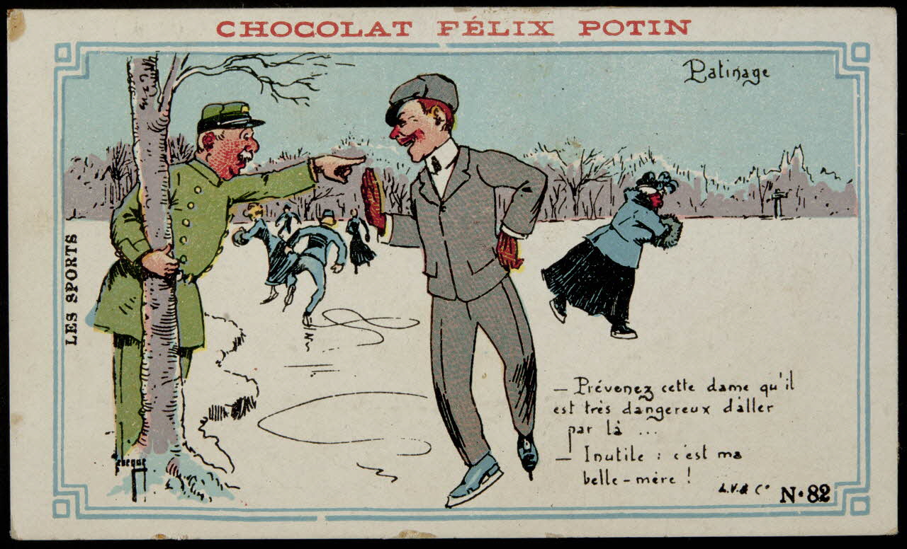Léopold Verger ; Lebègue carte réclame chromo Paris 1878-1914 1996.40.1171.29 Photo
