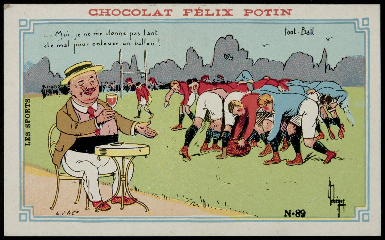 Léopold Verger ; Lebègue carte réclame chromo Paris 1878-1914 1996.40.1171.34 Photo