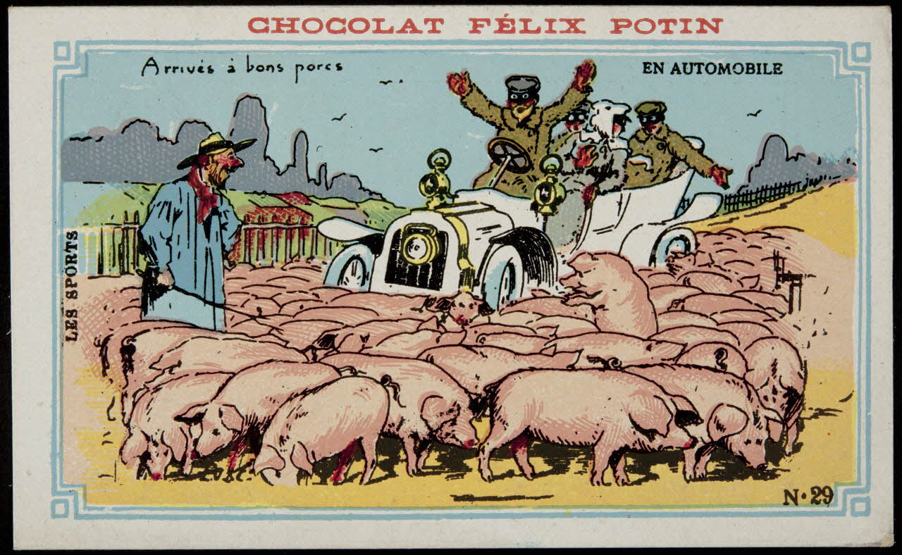 Léopold Verger ; Lebègue carte réclame chromo Paris 1878-1914 1996.40.1171.7 Photo