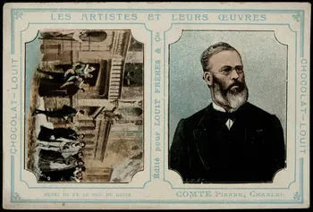 Léopold Verger carte réclame chromo Paris 1878-1914 1996.40.1172.2  Photo