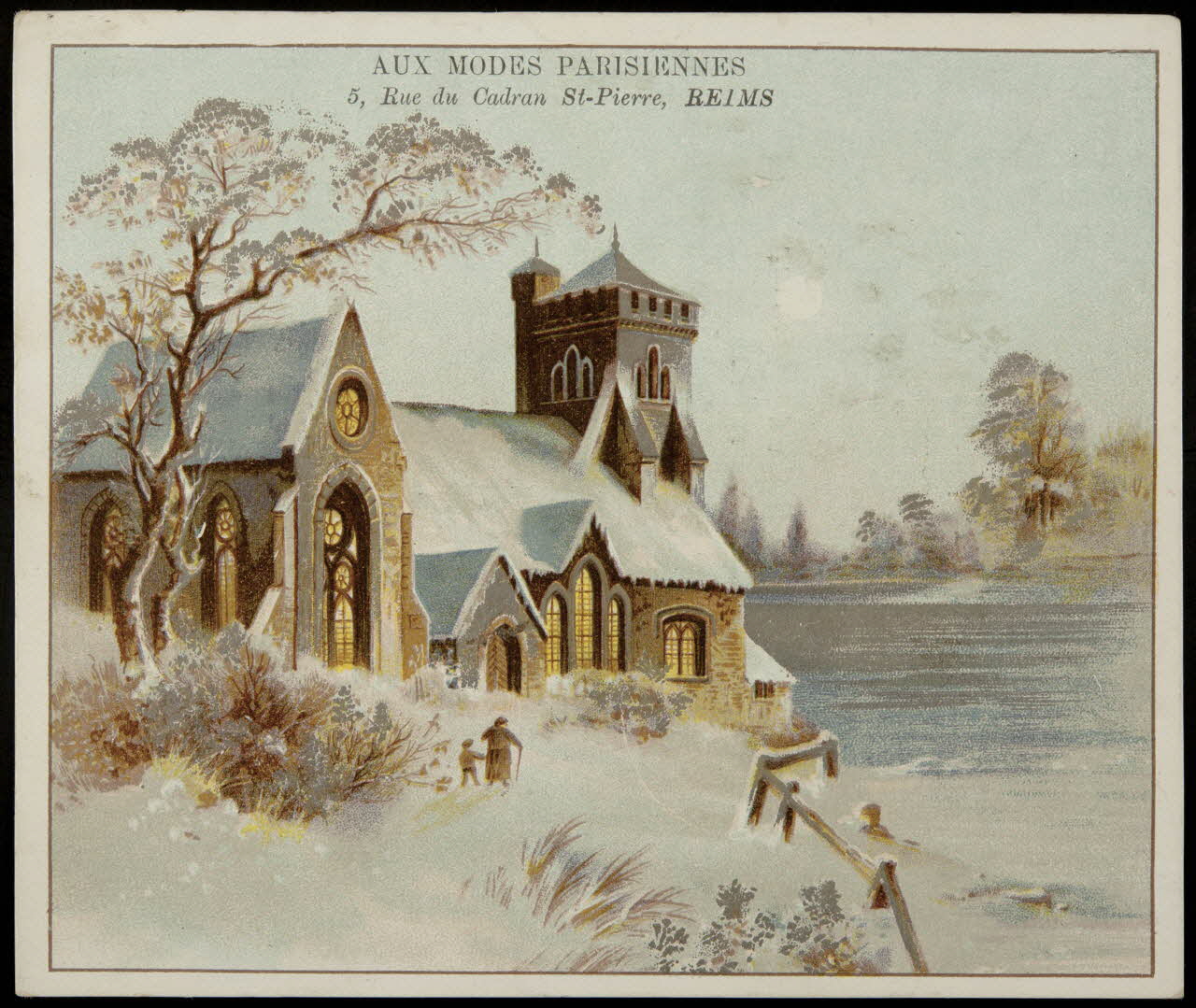 Verger ; A. Gombert ; Soeur Halluin (chromolithogr carte réclame chromo Paris 1878-1914 1996.40.1186.5 Photo