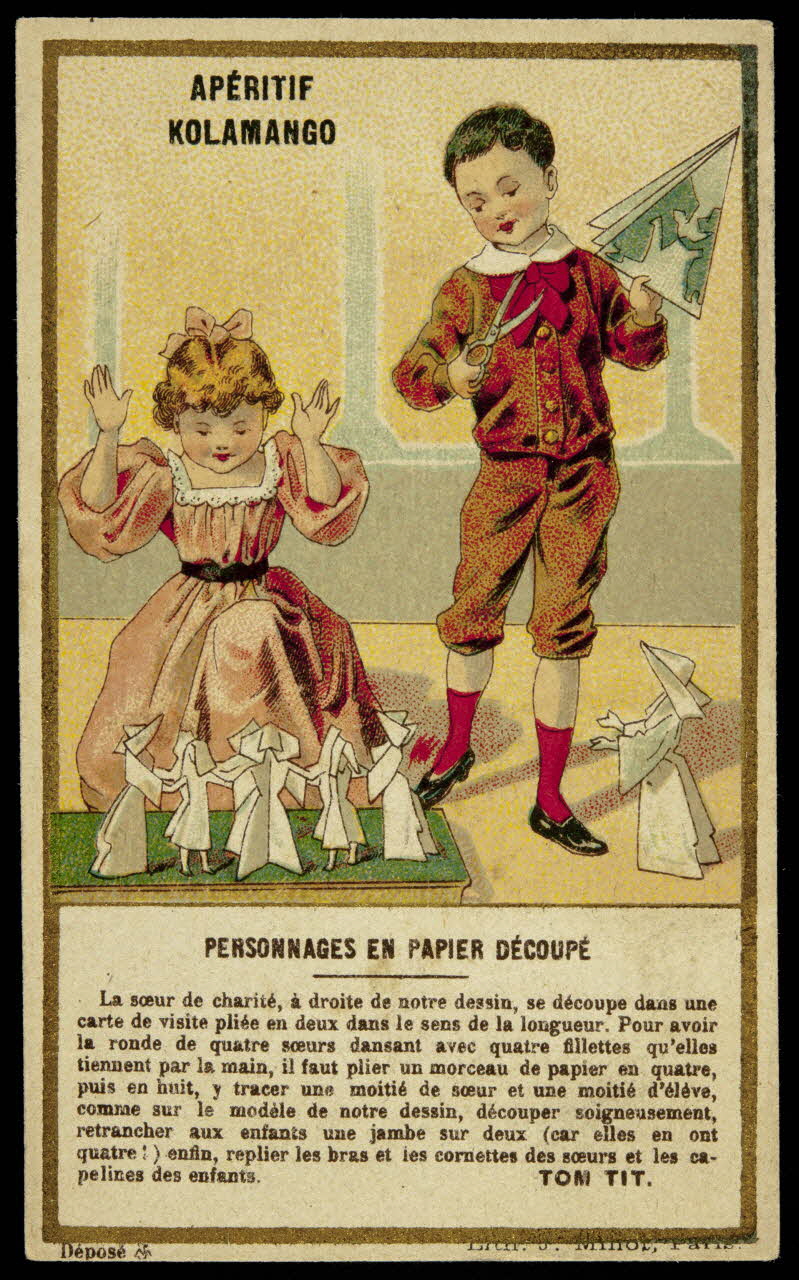 carte réclame chromo Paris 1889-1914 1996.40.1192.1 Photo