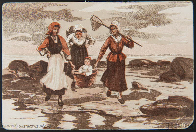 Th. Wartel ; Besnou O. carte réclame chromo Paris 1890-1920 1996.40.1214.1 Photo