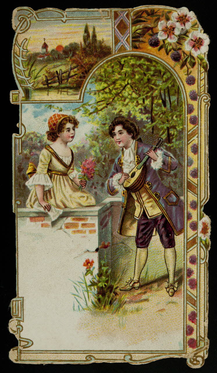 H. Landsberg carte réclame chromo Paris 1882-1910 1996.40.1219.1 Photo