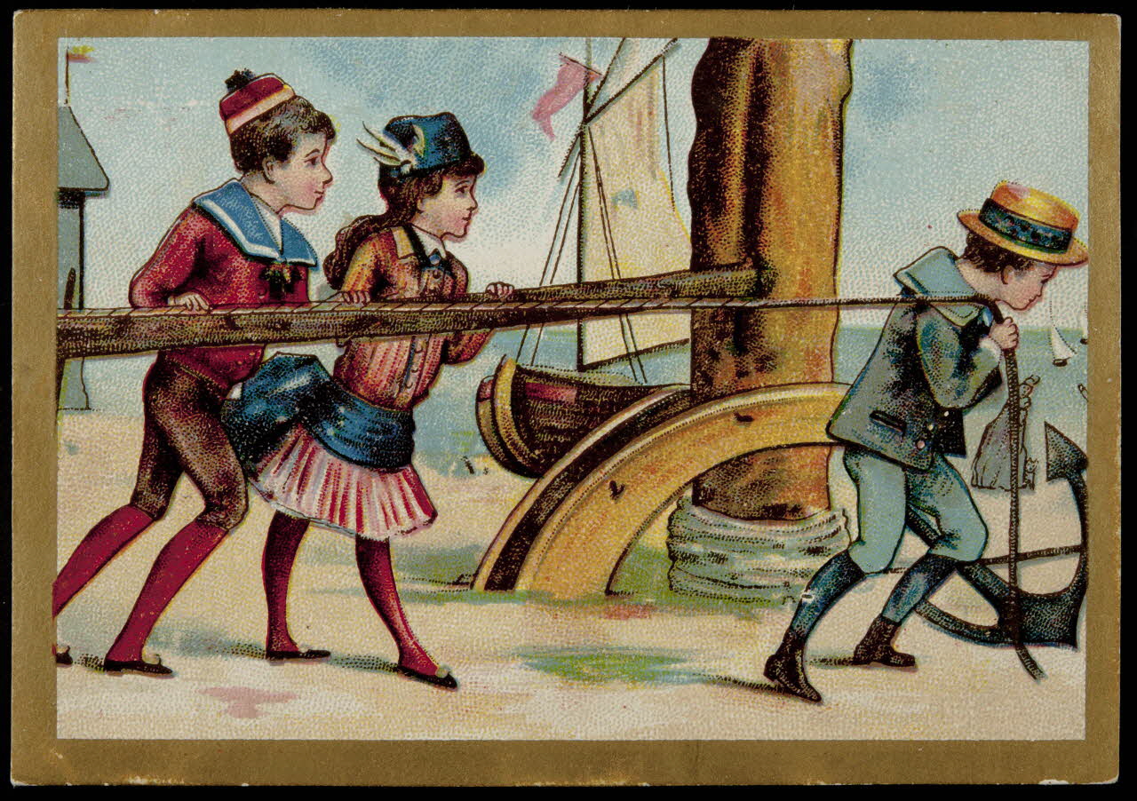 Verger carte réclame chromo Paris 1878-1914 1996.40.1220.1 Photo