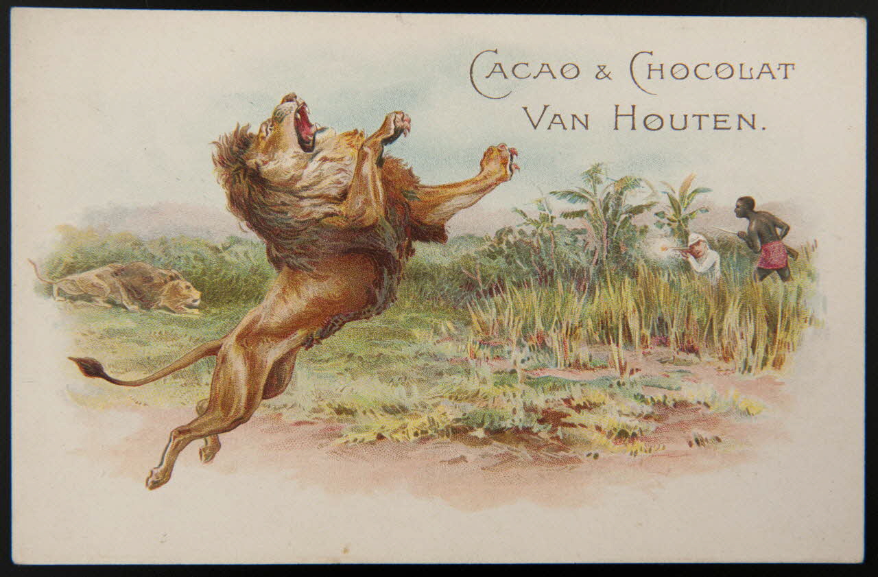 carte réclame La chasse aux lions 1996.40.1276.5 Photo