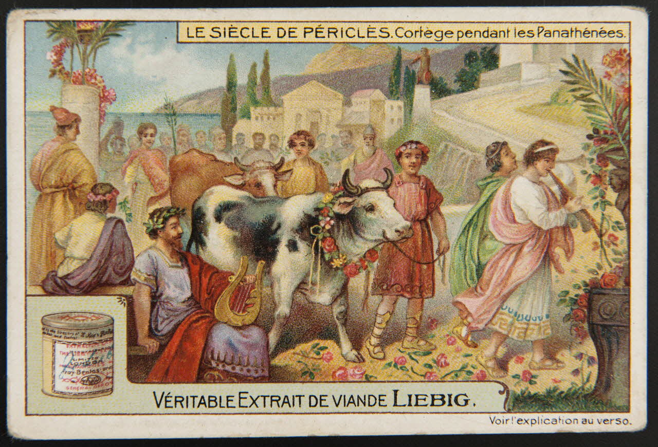 Liebig carte réclame chromo Paris 1911 1996.40.1296.1 Photo