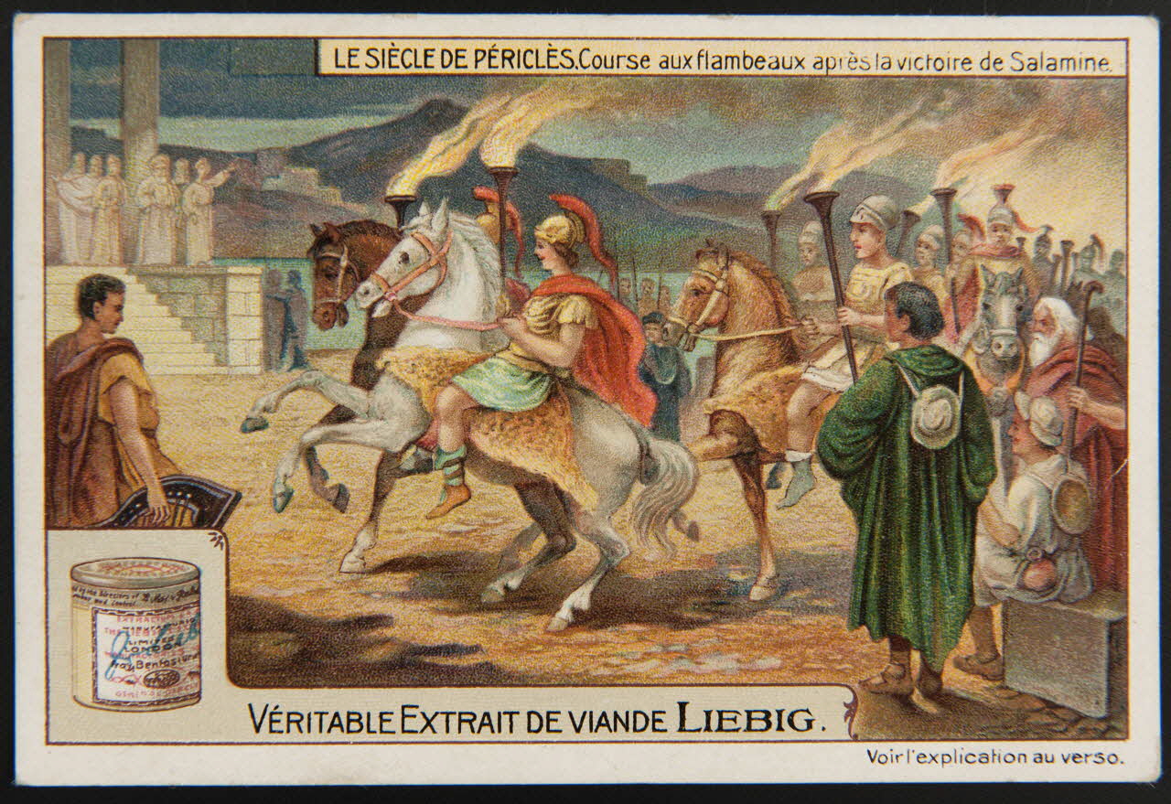 Liebig carte réclame chromo Paris 1911 1996.40.1296.2 Photo