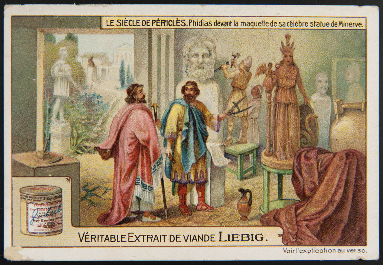 Liebig carte réclame chromo Paris 1911 1996.40.1296.5 Photo