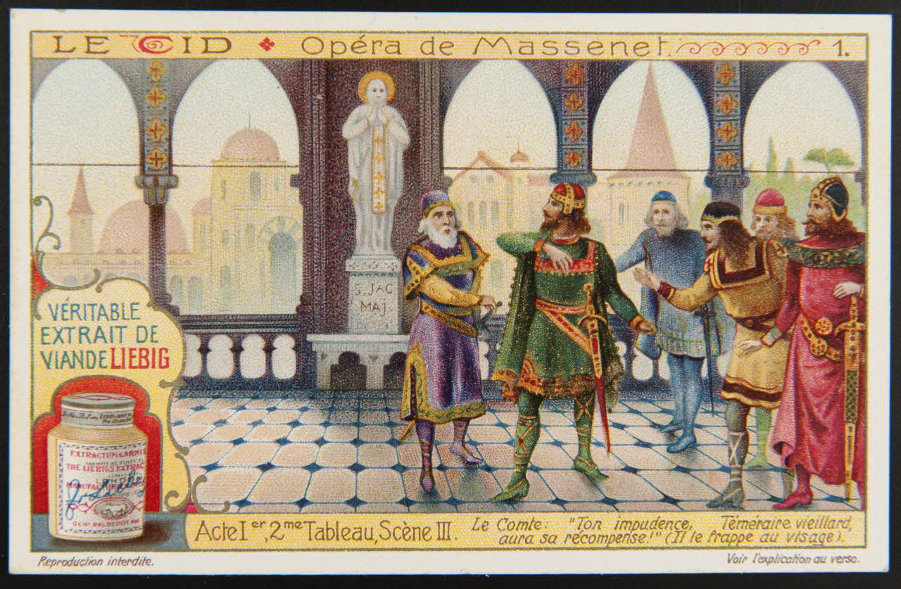 Liebig carte réclame chromo Paris 1911 1996.40.1298.1 Photo