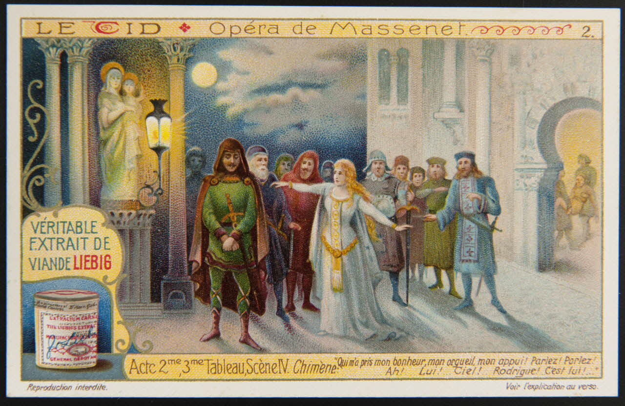 Liebig carte réclame chromo Paris 1911 1996.40.1298.2 Photo