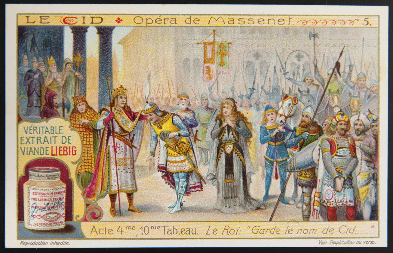 Liebig carte réclame chromo Paris 1911 1996.40.1298.5 Photo