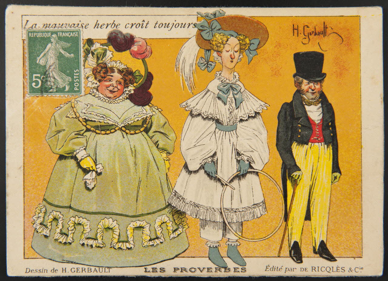 Emery ; Ricqlès carte réclame chromo Paris 1909 1996.40.1316.1 Photo