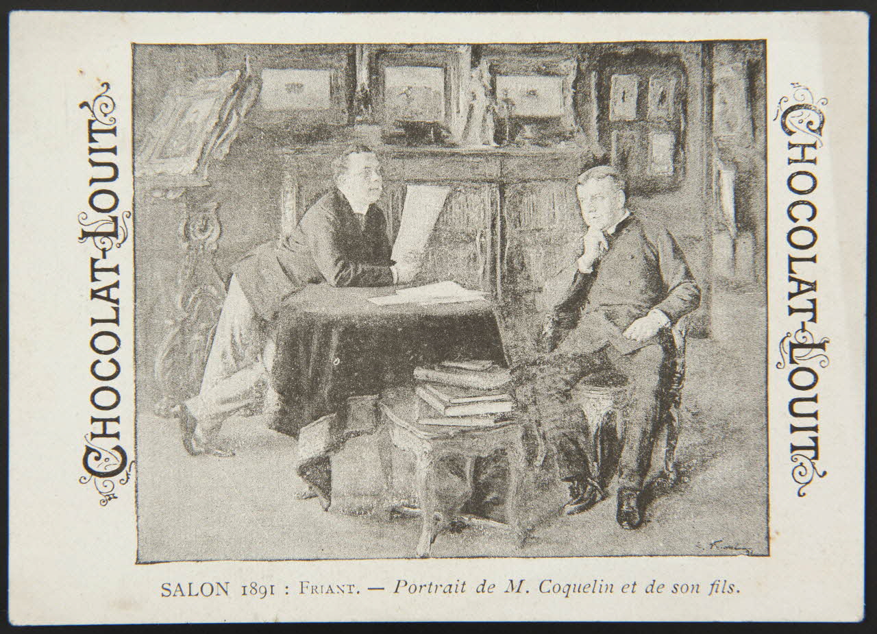 Friant Emile ; Emery carte réclame chromo Paris 1891 1996.40.1319.2 Photo