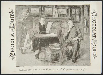 Friant Emile ; Emery carte réclame chromo Paris 1891 1996.40.1319.2 Photo