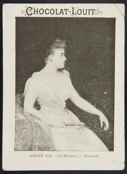 Lee-Robbins Lucy ; Emery carte réclame chromo Paris 1891 1996.40.1319.8 Photo