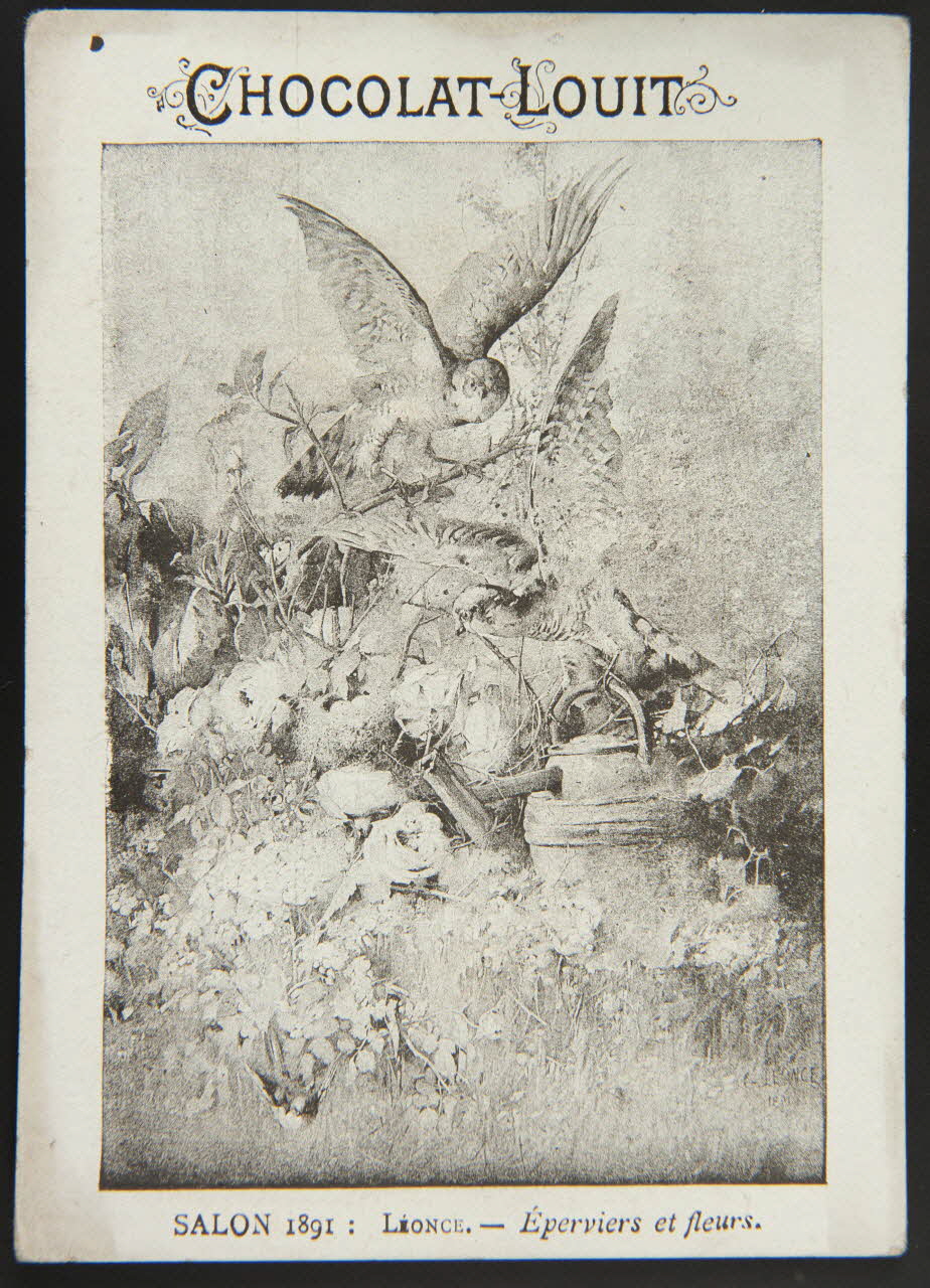 Léonce ; Emery carte réclame chromo Paris 1891 1996.40.1319.9 Photo