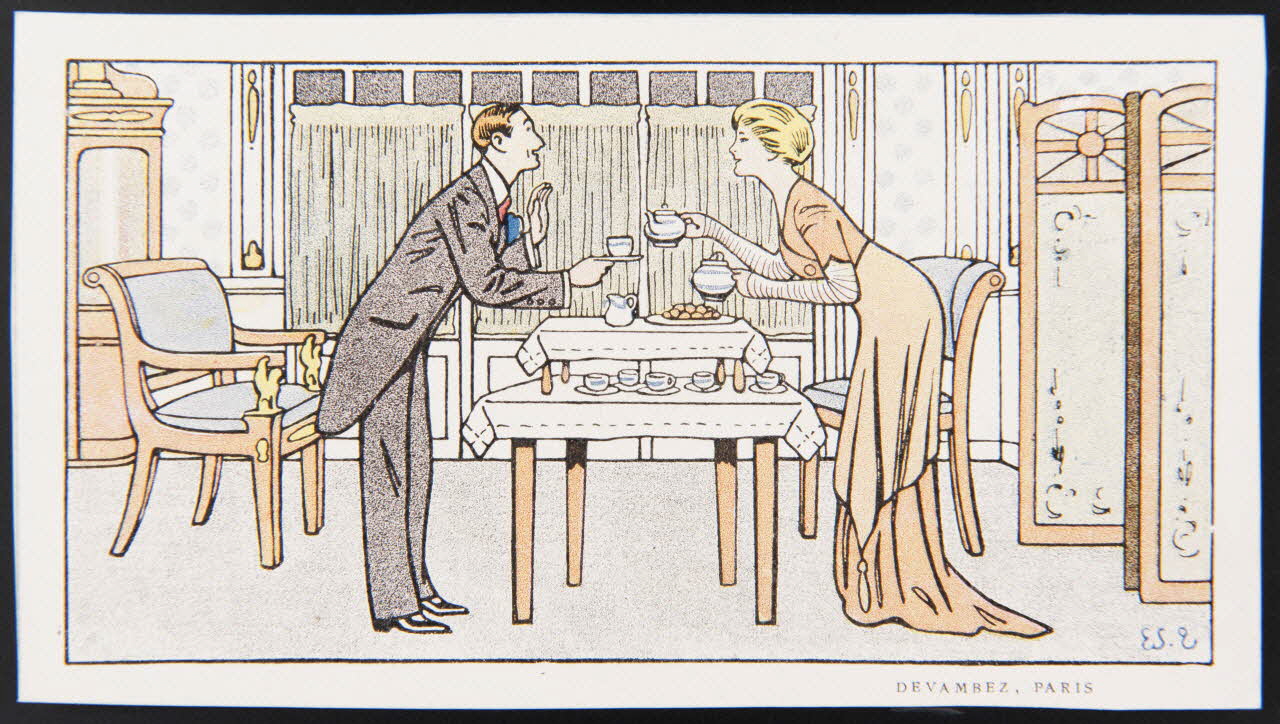 Edouard Devambez carte réclame chromo Paris 1902 1996.40.1321.1 Photo