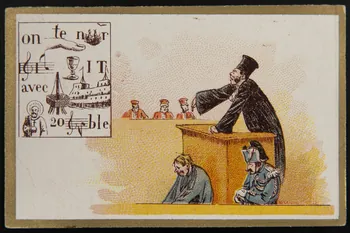 Dupuy Th. & Fils carte réclame chromo Paris 1888 1996.40.1351.14 Photo