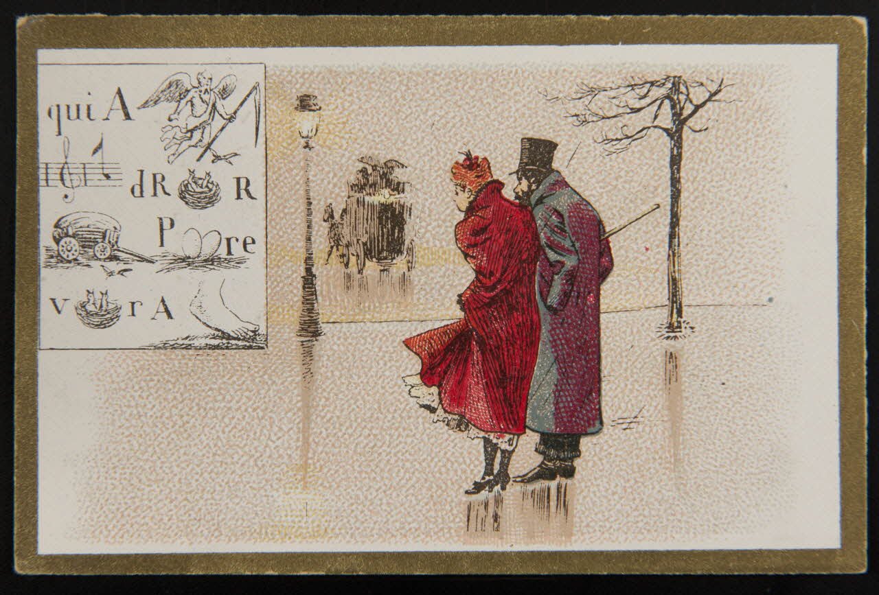 Dupuy Th. & Fils carte réclame chromo Paris 1888 1996.40.1351.17 Photo