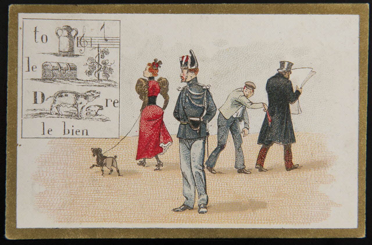 Dupuy Th. & Fils carte réclame chromo Paris 1888 1996.40.1351.19 Photo