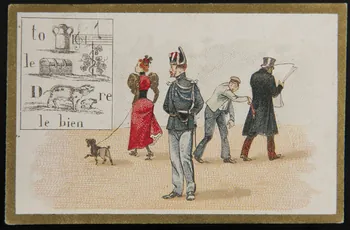 Dupuy Th. & Fils carte réclame chromo Paris 1888 1996.40.1351.19 Photo
