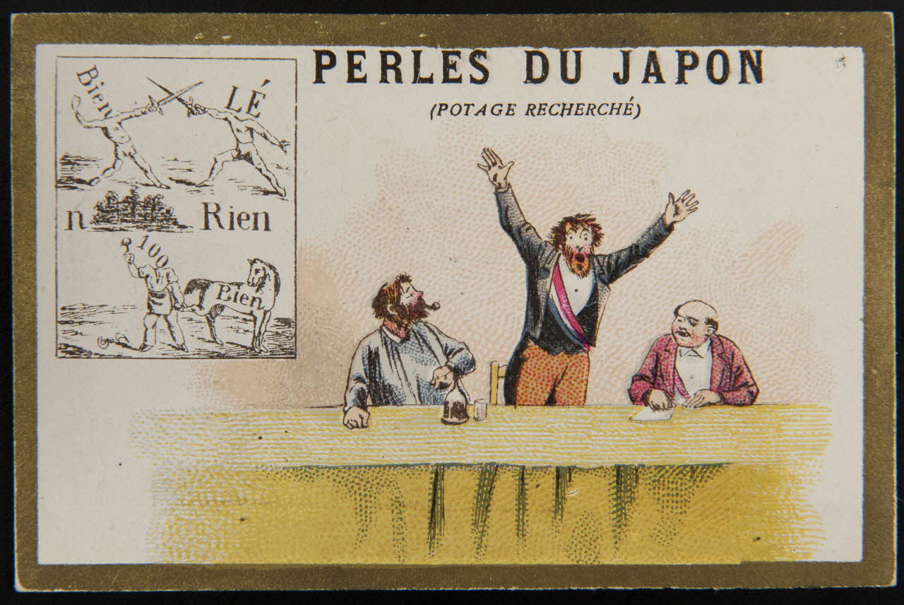 Dupuy A. carte réclame chromo Paris 1888 1996.40.1351.2 Photo