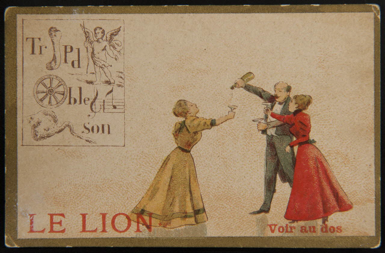 Dupuy A. carte réclame chromo Paris 1888 1996.40.1351.20 Photo