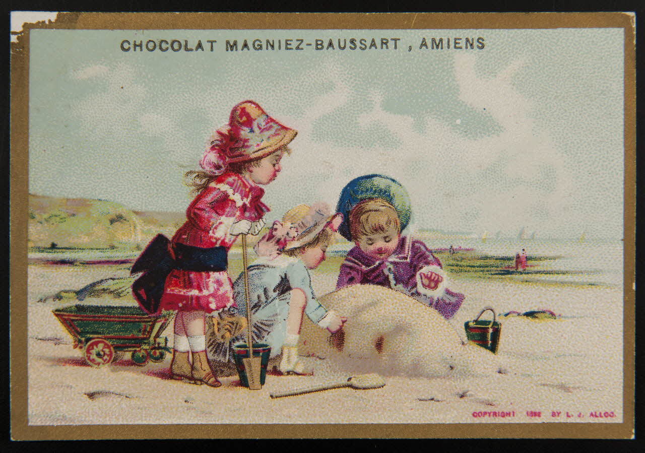 carte réclame Jeu sur la plage 1996.40.1357.4 Photo