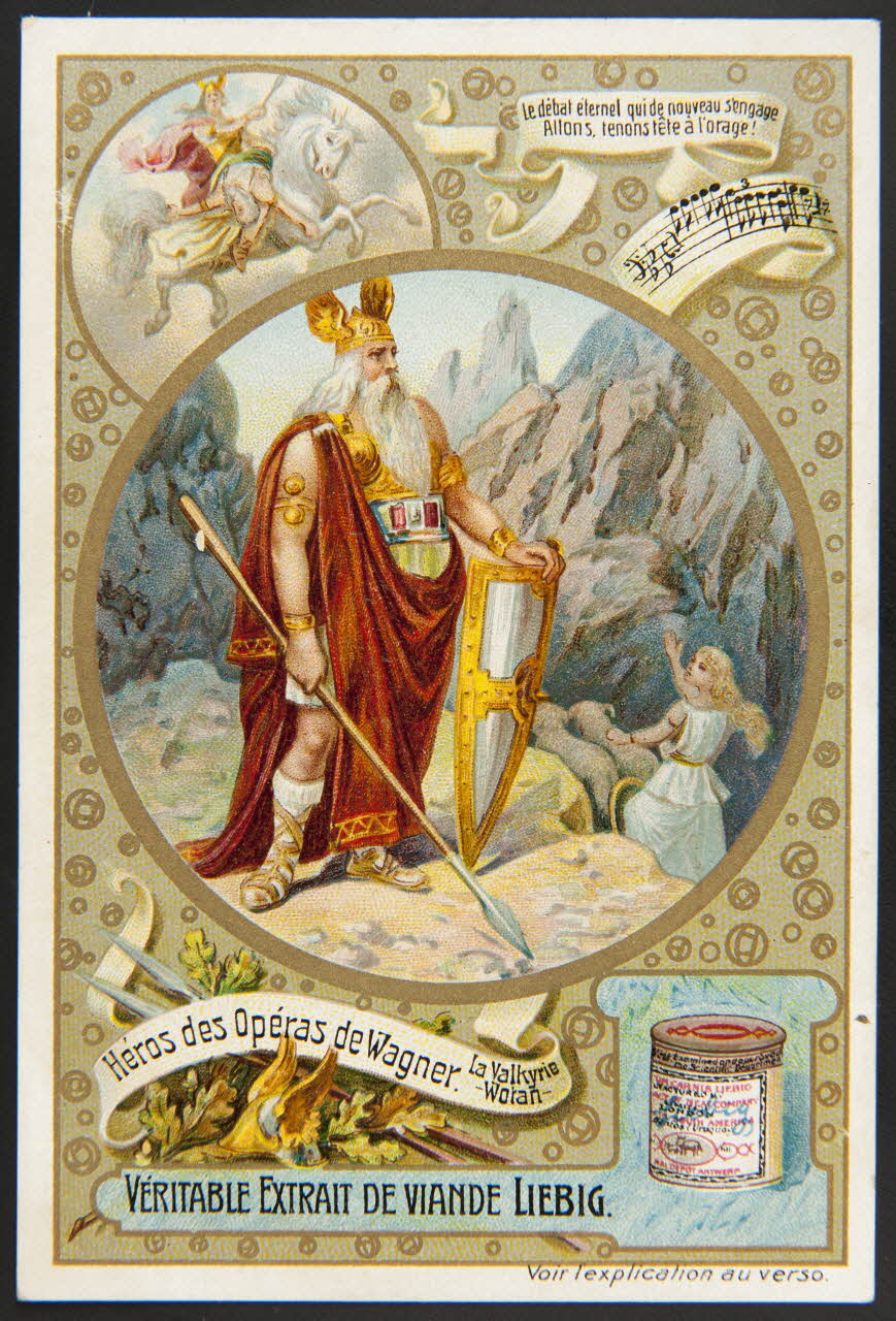 carte réclame La Valkyrie  - Wotan- 1996.40.1424.6 Photo