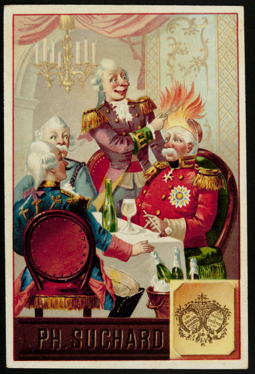 Suchard Philippe carte réclame chromo Neuchâtel, Suisse 1880-1914 1996.40.154.2 Photo