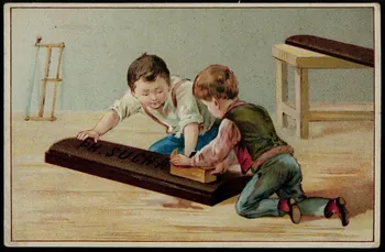 Suchard Philippe carte réclame chromo Neuchâtel, Suisse 1880-1914 1996.40.157.1  Photo