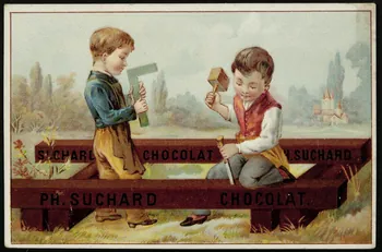 Suchard Philippe carte réclame chromo Neuchâtel, Suisse 1880-1914 1996.40.157.2  Photo