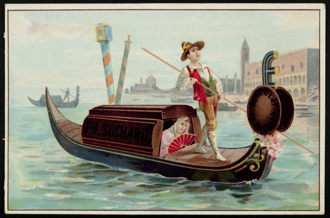 Suchard Philippe carte réclame chromo Neuchâtel 1880-1914 1996.40.158.1 Photo