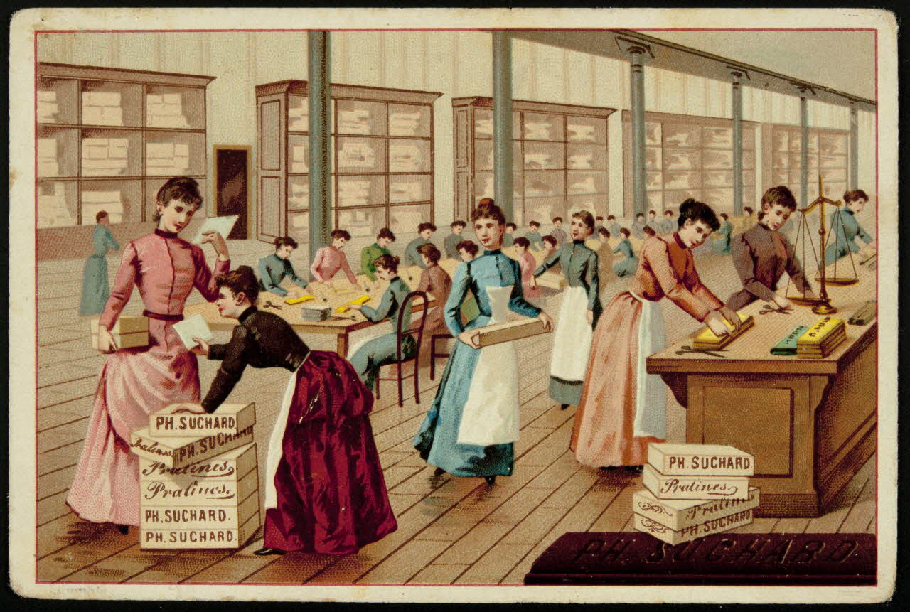 Suchard Philippe carte réclame chromo Neuchâtel 1880-1914 1996.40.160.1 Photo