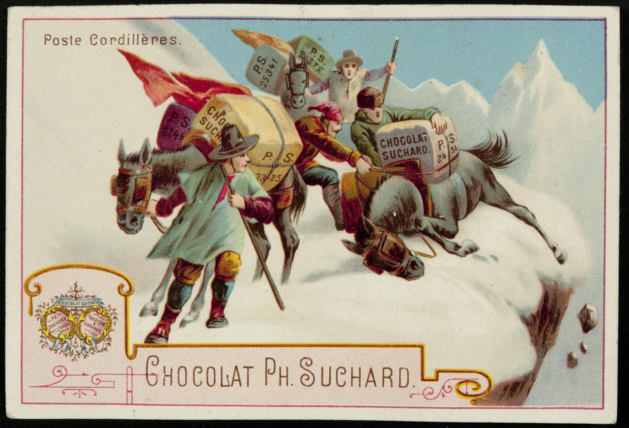 Suchard Philippe carte réclame chromo Neuchâtel 1880-1914 1996.40.163.1 Photo