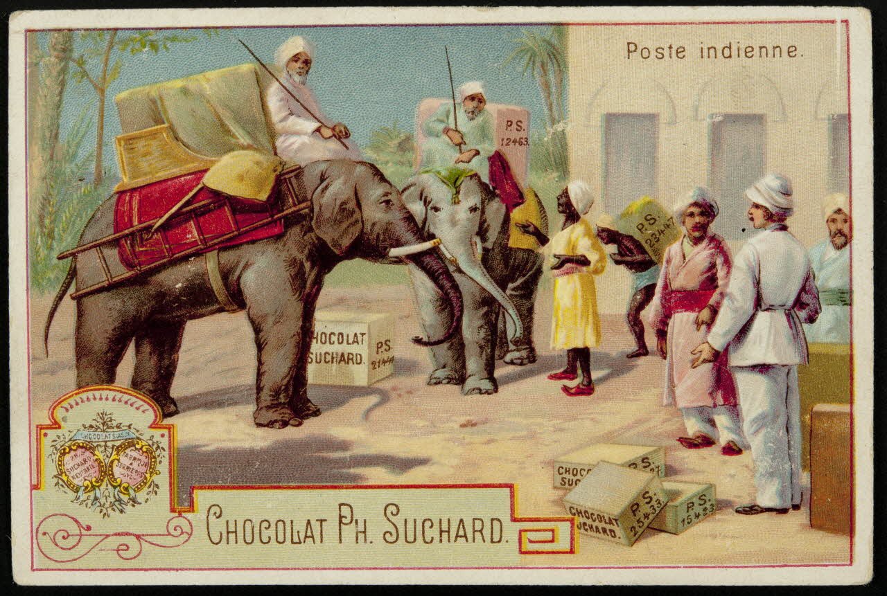 Suchard Philippe carte réclame chromo Neuchâtel 1880-1914 1996.40.163.3 Photo
