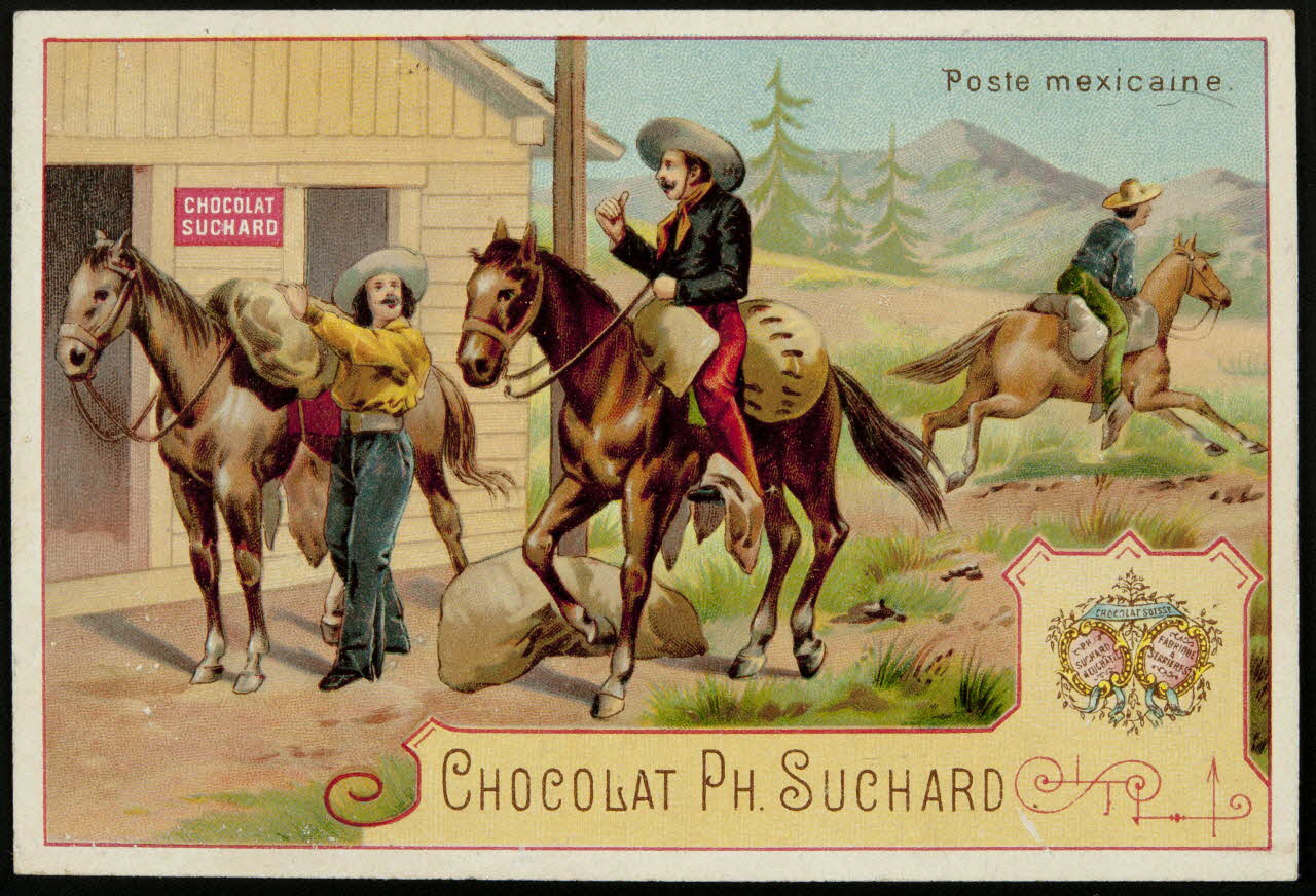 Suchard Philippe carte réclame chromo Neuchâtel 1880-1914 1996.40.163.4 Photo