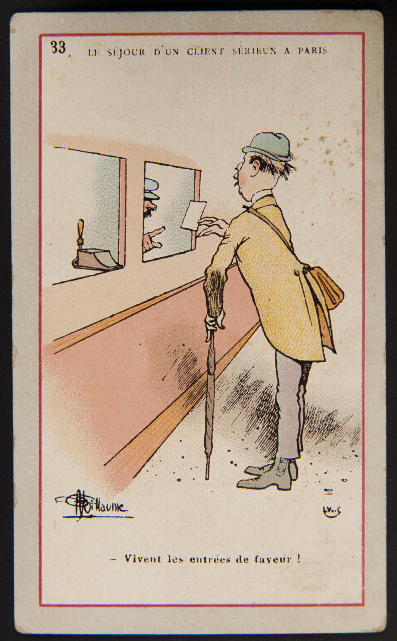Carte réclame 33 LE SEJOUR D'UN CLIENT SERIEUX A PARIS 1996.40.1639.16 Photo