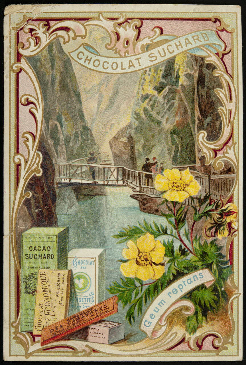 Suchard Philippe carte réclame chromo Neuchâtel 1880-1914 1996.40.164.1 Photo