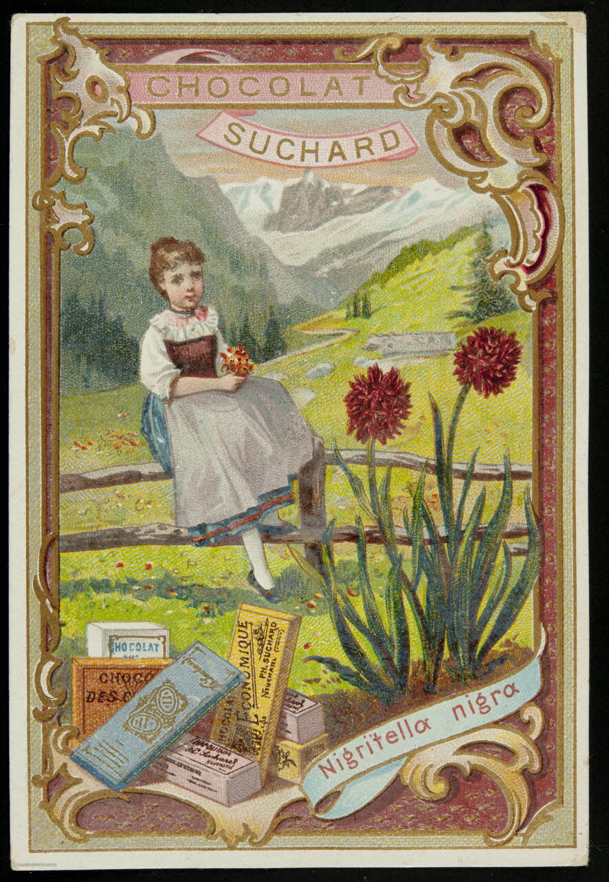 Suchard Philippe carte réclame chromo Neuchâtel 1880-1914 1996.40.164.2 Photo