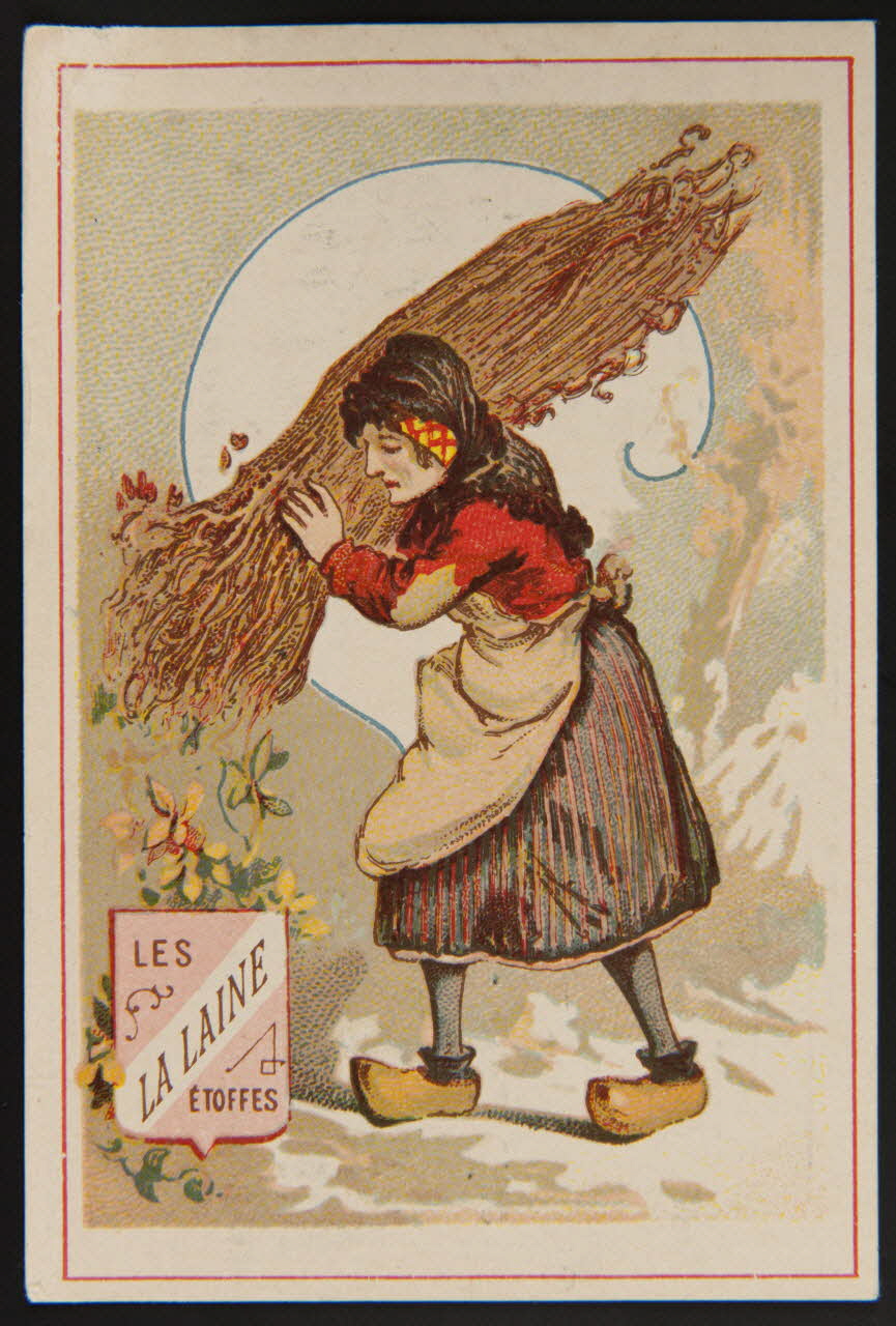 Carte réclame LES ETOFFES  LA LAINE 1996.40.1640.2 Photo