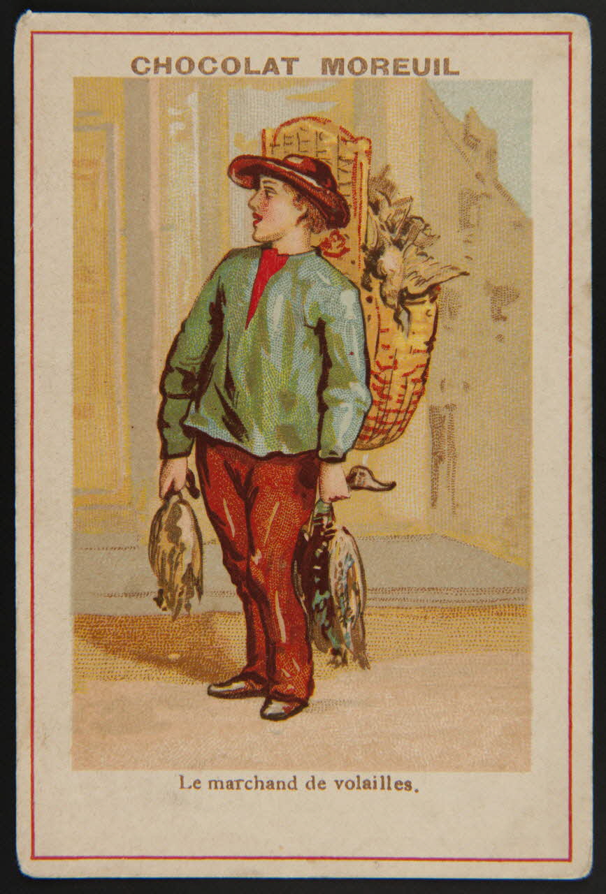 Carte réclame Le marchand de volailles. 1996.40.1644.1 Photo