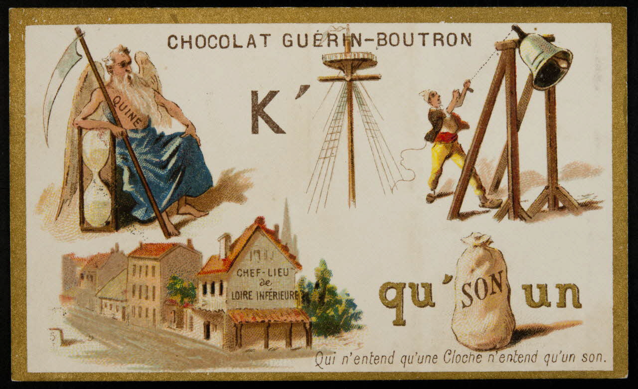 carte réclame Qui n'entend qu'une Cloche n'entend qu'un son 1996.40.1646.3 Photo