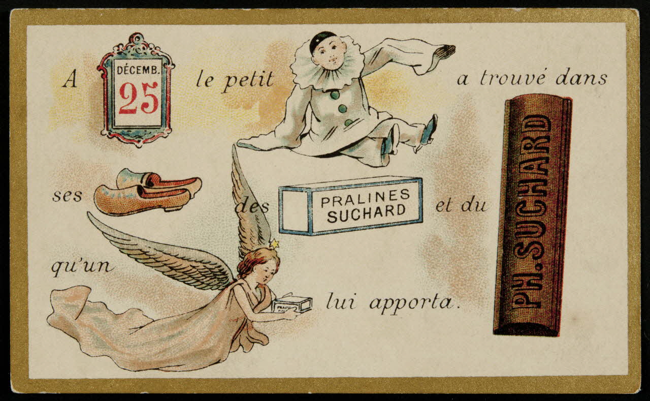 Suchard Philippe carte réclame chromo Neuchâtel 1880-1914 1996.40.167.2 Photo