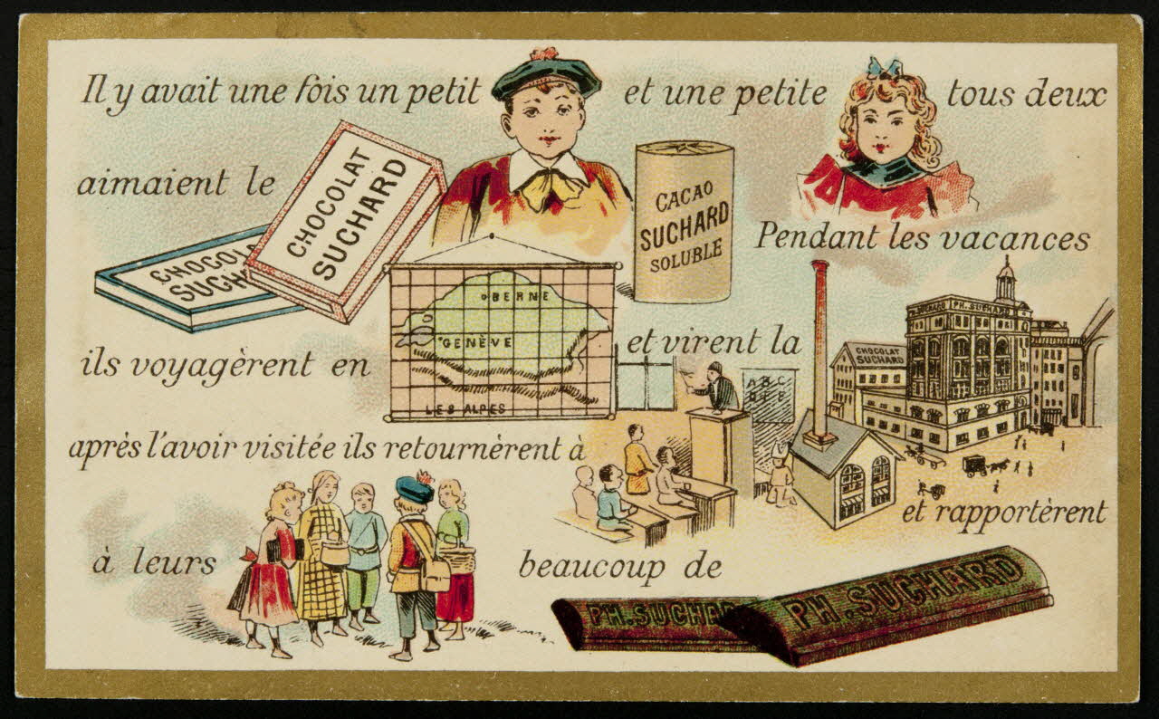 Suchard Philippe carte réclame chromo Neuchâtel 1880-1914 1996.40.167.5 Photo