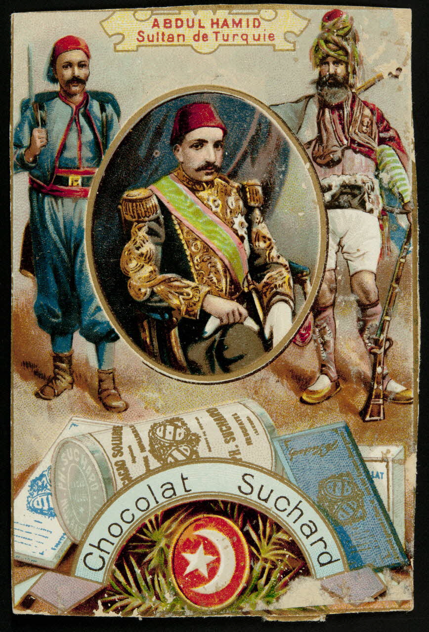 Suchard Philippe carte réclame chromo Neuchâtel, Suisse 1899-1900 1996.40.169.1 Photo